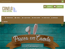 Tablet Screenshot of canela.com.br